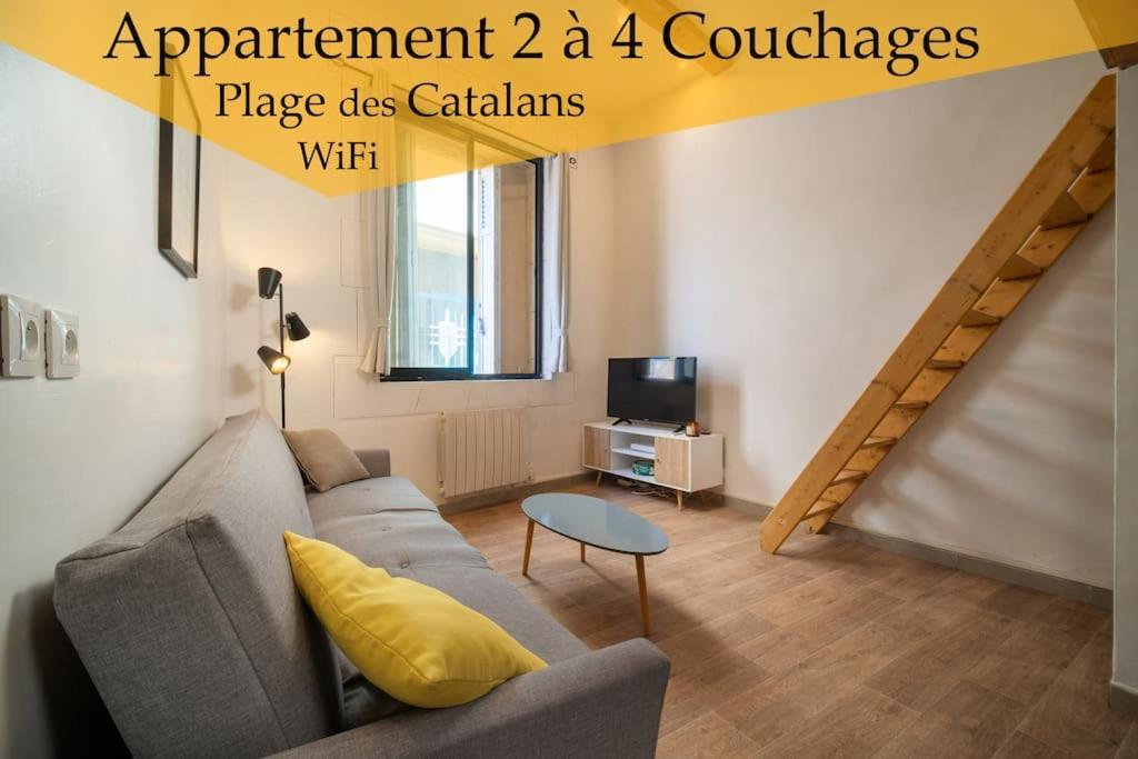 Appartement Tout Equipe Proche De La Plage 2 A 4 Couchages Marsiglia Esterno foto